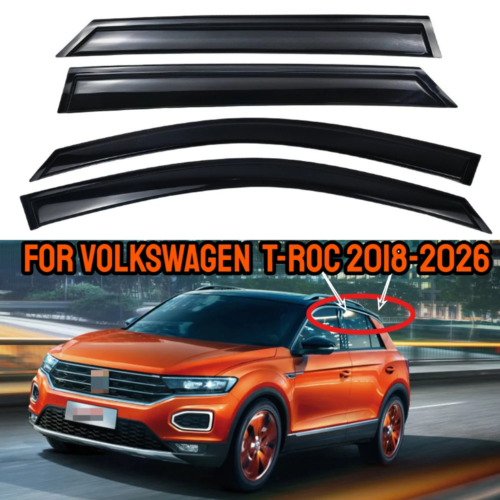 For Volkswagen VW T-Roc 2018-2026 Upgrade Car Window Rain Guards Rainproof Strips Car Side Window Wind Deflectors
For Volkswagen VW T-Roc 2018-2026 Upgrade Car Window Rain Guards Rainproof Strips Car Side Window Wind Deflectors