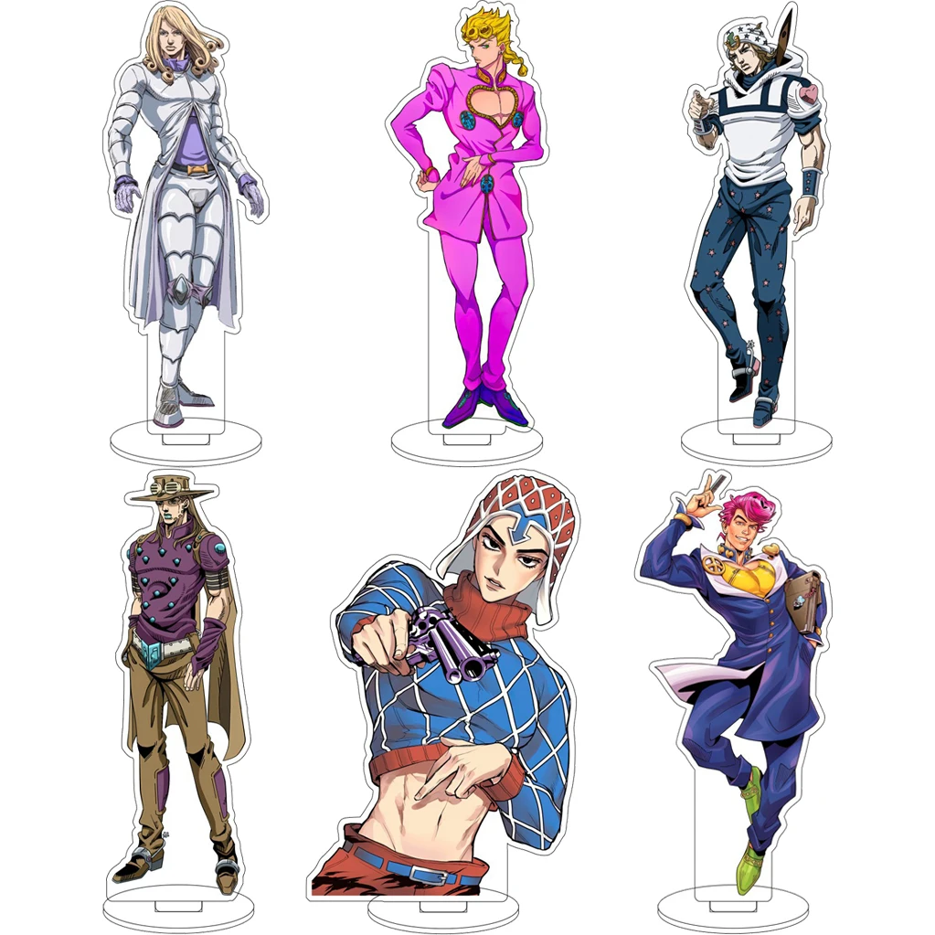 16CM Anime JoJo's Bizarre Adventure Giorno Giovanna Guido Mista Higashikata Josuke Cos Acrylic Figure Stand Ornaments Gifts
16CM Anime JoJo's Bizarre Adventure Giorno Giovanna Guido Mista Higashikata Josuke Cos Acrylic Figure Stand Ornaments Gifts