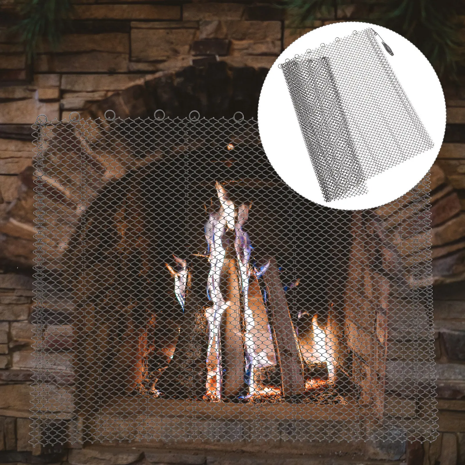 2Pcs Mesh Fireplace Screen Curtain Premium Iron Fireplace Screen Panel with Fine Mesh Spark Protection for Hearth Safety and
2Pcs Mesh Fireplace Screen Curtain Premium Iron Fireplace Screen Panel with Fine Mesh Spark Protection for Hearth Safety and