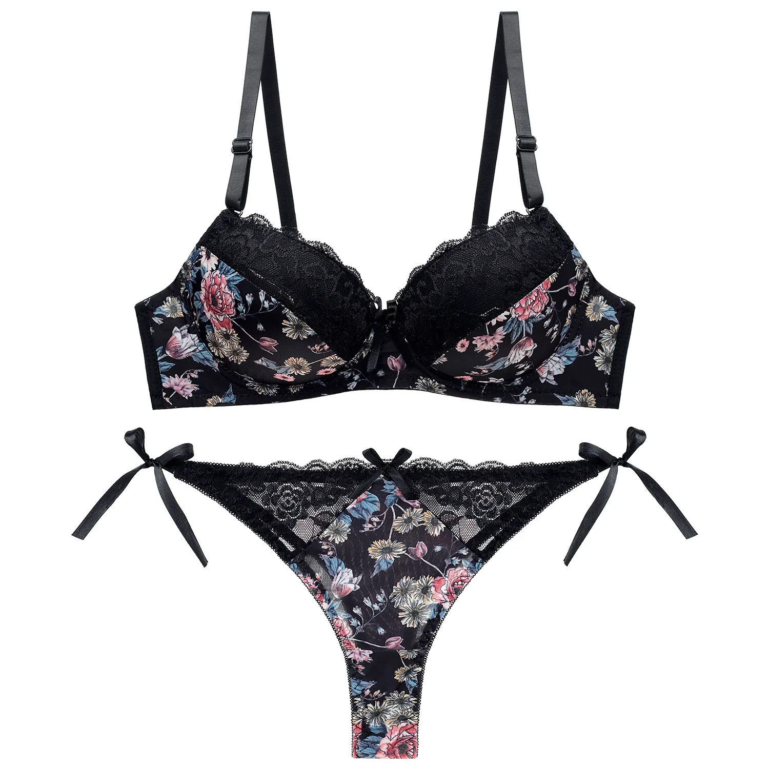 2024 New Sexy Push Up Bras Set for Underwear Embroidered Underwear Bow Floral Black Female Lace Large Lingerie
2024 New Sexy Push Up Bras Set for Underwear Embroidered Underwear Bow Floral Black Female Lace Large Lingerie
