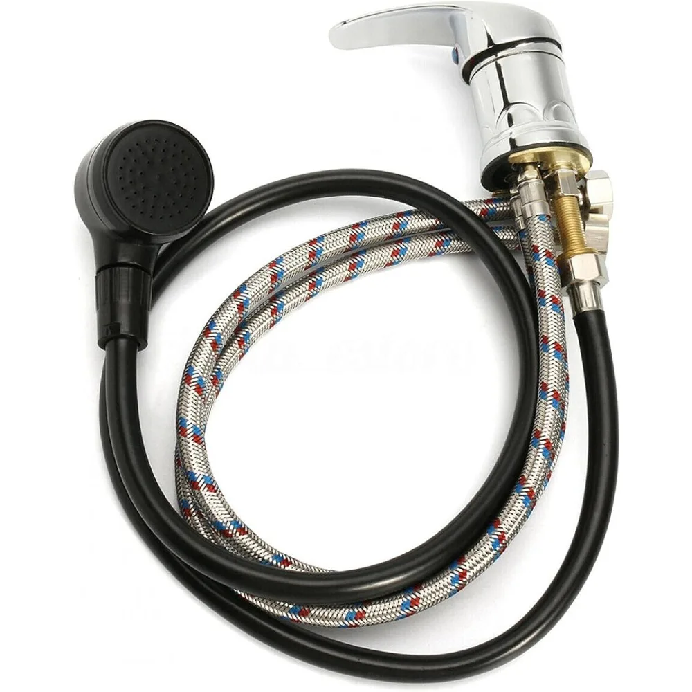 Water Faucet Set, Zinc Alloy Salon Shampoo Bowl Faucet and Sprayer Kit with Spray Hose, Home Durable Salon Spa Hot Cold Mixer Shower Shampoo Bowl Replacement Part Set
Water Faucet Set, Zinc Alloy Salon Shampoo Bowl Faucet and Sprayer Kit with Spray Hose, Home Durable Salon Spa Hot Cold Mixer Shower Shampoo Bowl Replacement Part Set