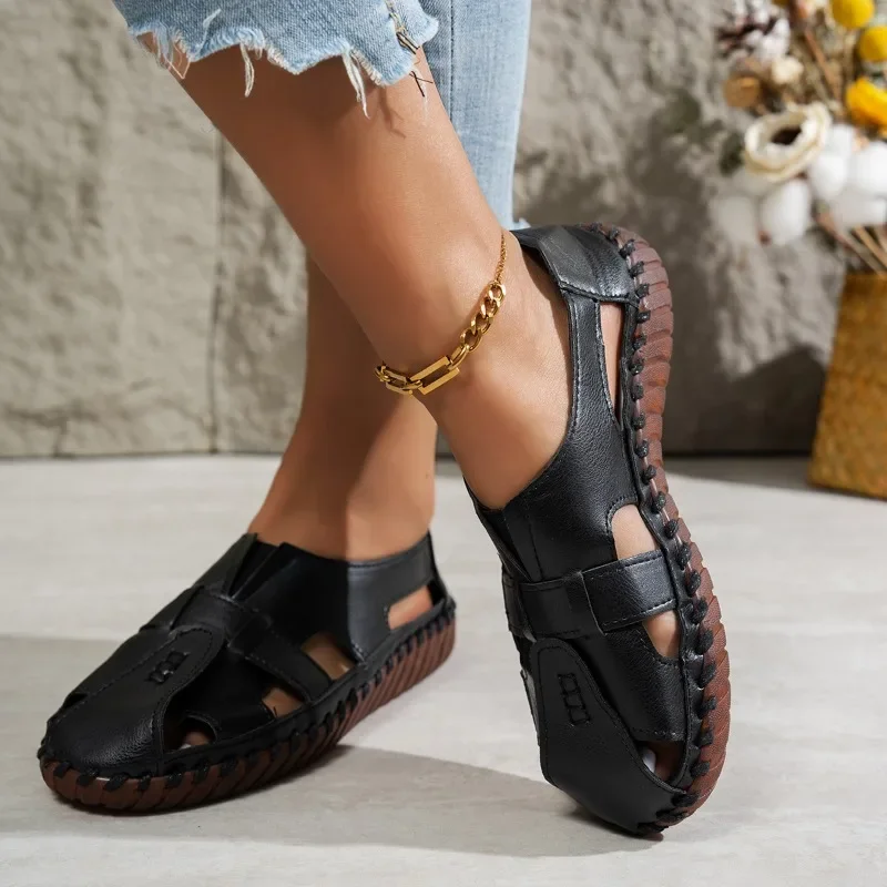 2025 Fashion Closed Toe Women's Sandals New Plus Size Casual Comfortable Summer Hollow Out Soft Bottom Best Seller Flat Sandals
2025 Fashion Closed Toe Women's Sandals New Plus Size Casual Comfortable Summer Hollow Out Soft Bottom Best Seller Flat Sandals