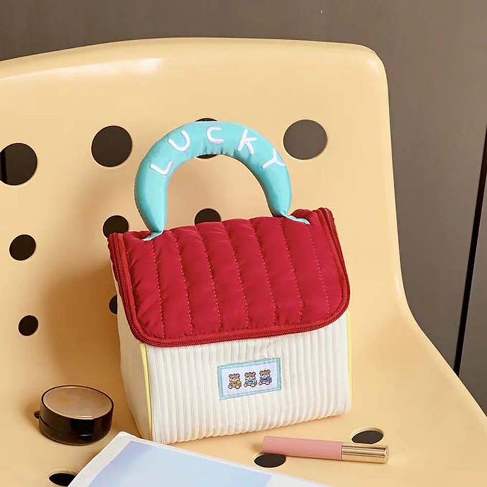 Kawaii Cartoon House Cosmetic Bag Large Capacity Cotton Printed Dopamine Color Wash Bag Japanese Style 3D Make Up Pouch Bag
Kawaii Cartoon House Cosmetic Bag Large Capacity Cotton Printed Dopamine Color Wash Bag Japanese Style 3D Make Up Pouch Bag