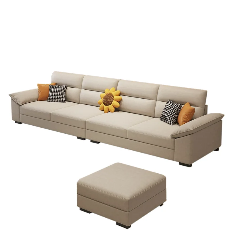 Modern Nordic leave-in technology fabric sofa combination living room medium and small apartment cream
Modern Nordic leave-in technology fabric sofa combination living room medium and small apartment cream