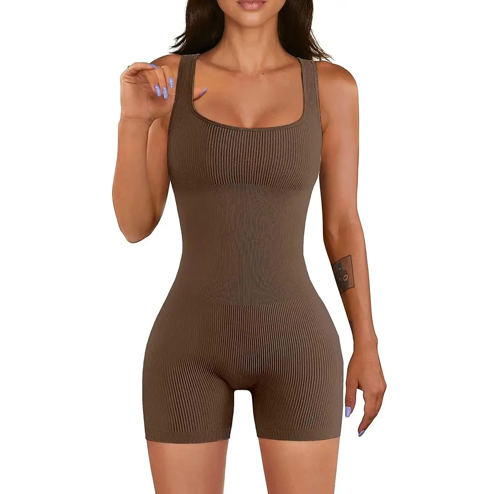 Free Shipping Women Workout Romper Yoga Ribbed Square Neck One Piece Seamless Tank Top Jumpsuit
Free Shipping Women Workout Romper Yoga Ribbed Square Neck One Piece Seamless Tank Top Jumpsuit