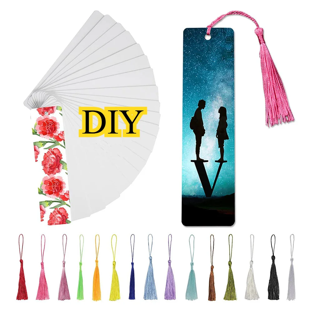 Набор из 30 разноцветных сублимационных металлических закладок с кисточками — пустые закладки своими руками
Набор из 30 разноцветных сублимационных металлических закладок с кисточками — пустые закладки своими руками