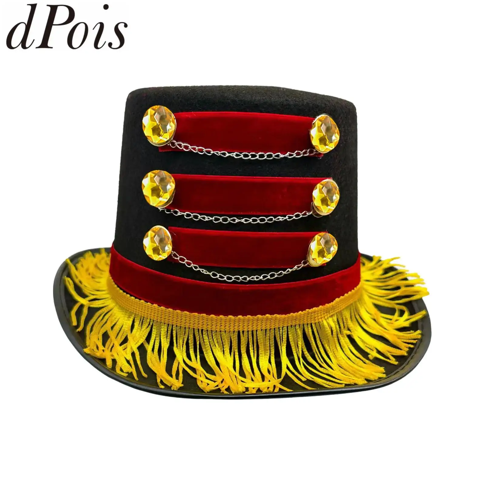 Винтажные шляпы-волшебники, цирковой манеж, шляпа тренера, Золотая цепочка с бахромой, костюм на Хэллоуин, косплей, карнавальная вечеринка, шляпа узца льва
Винтажные шляпы-волшебники, цирковой манеж, шляпа тренера, Золотая цепочка с бахромой, костюм на Хэллоуин, косплей, карнавальная вечеринка, шляпа узца льва