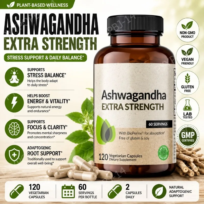 Ashwagandha Extract 150mg Capsules with BioPerine Herbal Supplement 120 Capsules Non-GMO Gluten Free Vegan
Ashwagandha Extract 150mg Capsules with BioPerine Herbal Supplement 120 Capsules Non-GMO Gluten Free Vegan