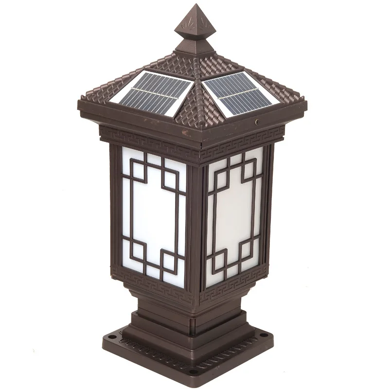 Chinese style stigma solar lamp, waterproof door post outdoor wall lamp, villa gate garden post door pier wall lamp 
Chinese style stigma solar lamp, waterproof door post outdoor wall lamp, villa gate garden post door pier wall lamp