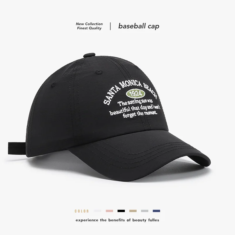 Breathable Quick-Drying Peaked Cap Male Female Thin Sunshade Korean Embroidery Letters Soft Top Baseball Cap Couple Student Cap
Breathable Quick-Drying Peaked Cap Male Female Thin Sunshade Korean Embroidery Letters Soft Top Baseball Cap Couple Student Cap