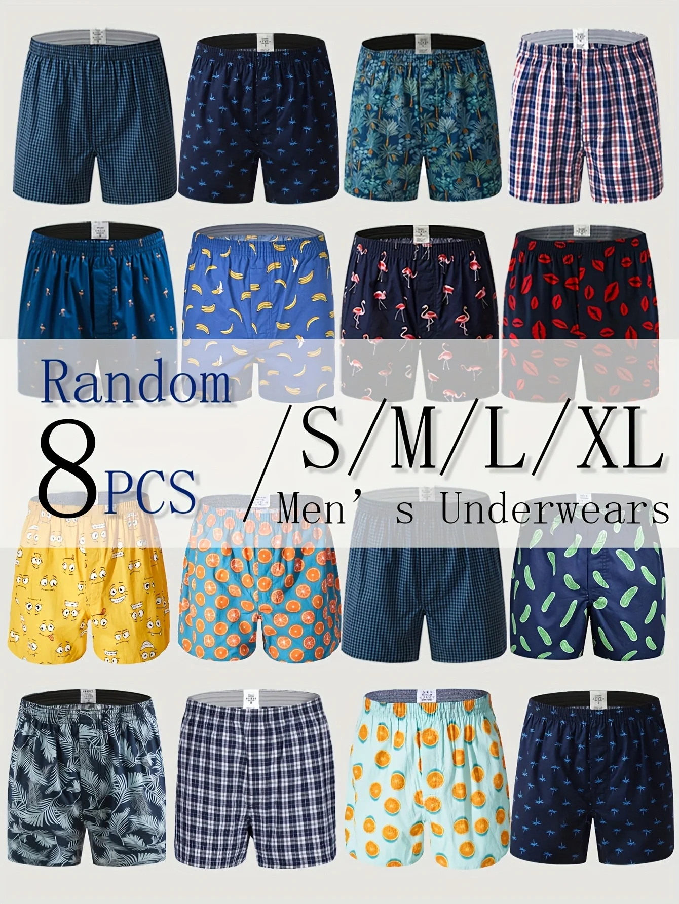 8PCS Men'S High-Waisted Hip-Lifting Boxer Briefs - Stretchy Soft Breathable Underwear With Adjustable Elastic Waistband, Plaid Grid Pattern, Multi-Color Options For Running, Workouts & Casual Wear, Modern Grid Pattern | Highelasticity Fabric
8PCS Men'S High-Waisted Hip-Lifting Boxer Briefs - Stretchy Soft Breathable Underwear With Adjustable Elastic Waistband, Plaid Grid Pattern, Multi-Color Options For Running, Workouts & Casual Wear, Modern Grid Pattern | Highelasticity Fabric
