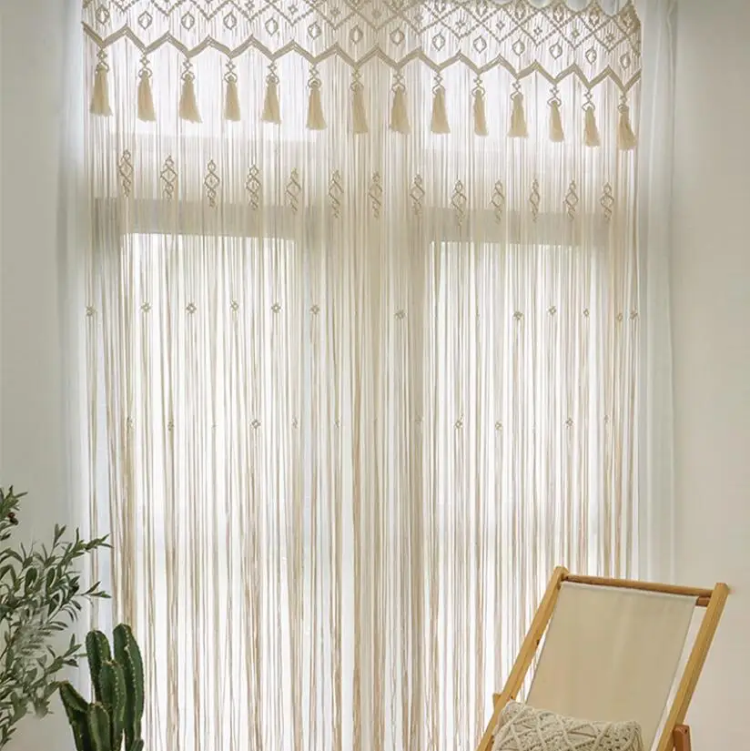 Bohemian Handmade Woven Macrame Curtain Luxury Wedding Backdrop White Cotton Rope Photo Backdrop Home Room Wall Hang Tapestry
Bohemian Handmade Woven Macrame Curtain Luxury Wedding Backdrop White Cotton Rope Photo Backdrop Home Room Wall Hang Tapestry