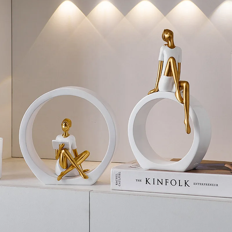 1/2pcs Resin Elegant Nordic Modern Girl Figurine - White & Golden Dancer Statue, Minimalist Female Sculpture for /Outdoor, Shelf, TV Cabinet, Desk - Scandinavian Style Ornament (Half-Figure)
1/2pcs Resin Elegant Nordic Modern Girl Figurine - White & Golden Dancer Statue, Minimalist Female Sculpture for /Outdoor, Shelf, TV Cabinet, Desk - Scandinavian Style Ornament (Half-Figure)