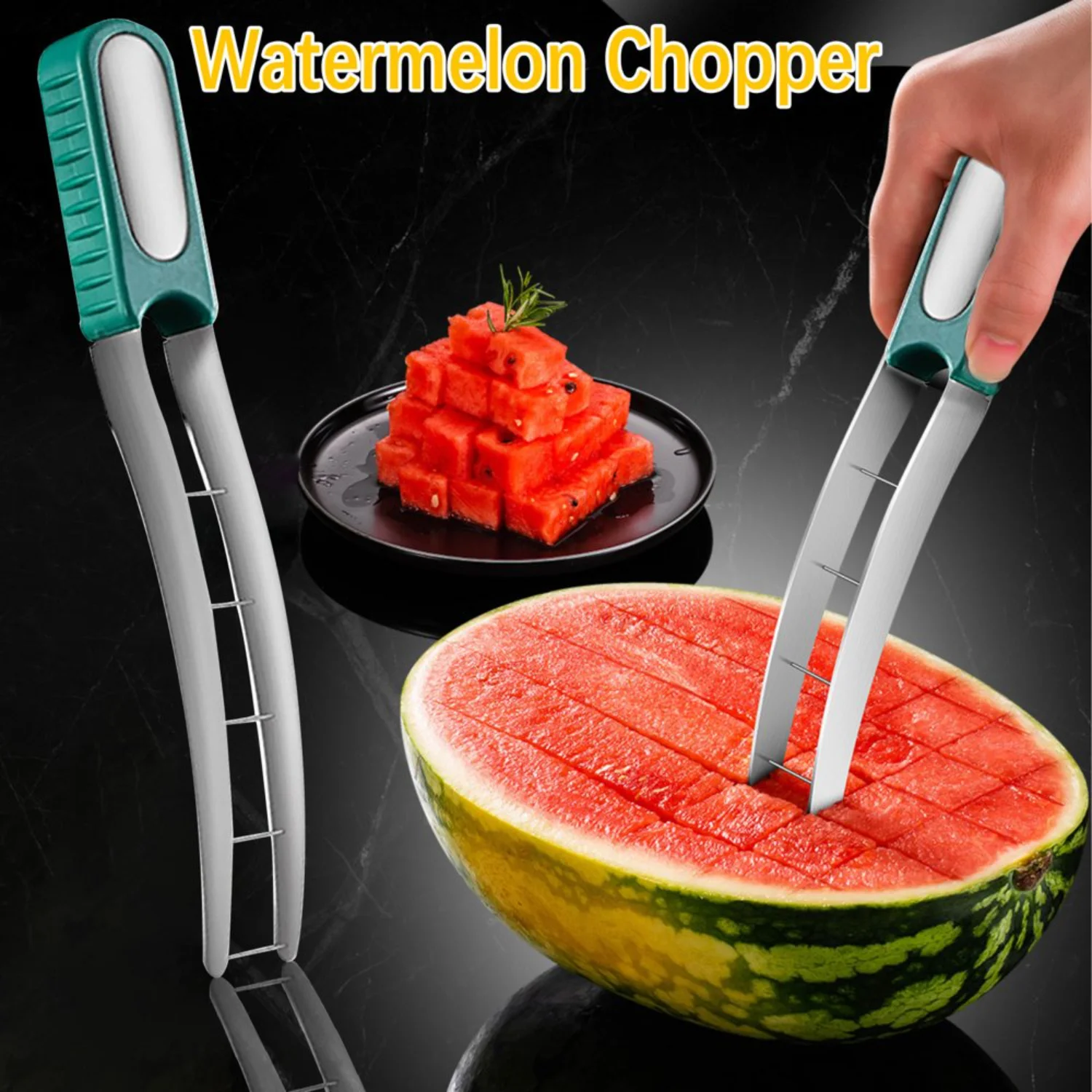 AOKSEE Kitchen Organization Stainless Steel Fruit Cutter - Multifunctional Tool for Watermelon, Melon, Cantaloupe - Perfect Gift
AOKSEE Kitchen Organization Stainless Steel Fruit Cutter - Multifunctional Tool for Watermelon, Melon, Cantaloupe - Perfect Gift