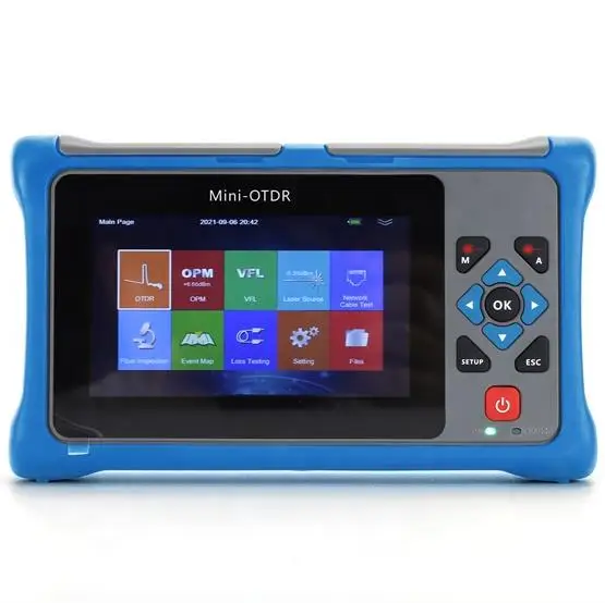 Smart Mini FTTH OTDR Active Fiber Optic Tester 850/1300/1310/1550/1625/1650nm 100km Multimode Live test Pon Otdr APC or UPC 20-4
Smart Mini FTTH OTDR Active Fiber Optic Tester 850/1300/1310/1550/1625/1650nm 100km Multimode Live test Pon Otdr APC or UPC 20-4