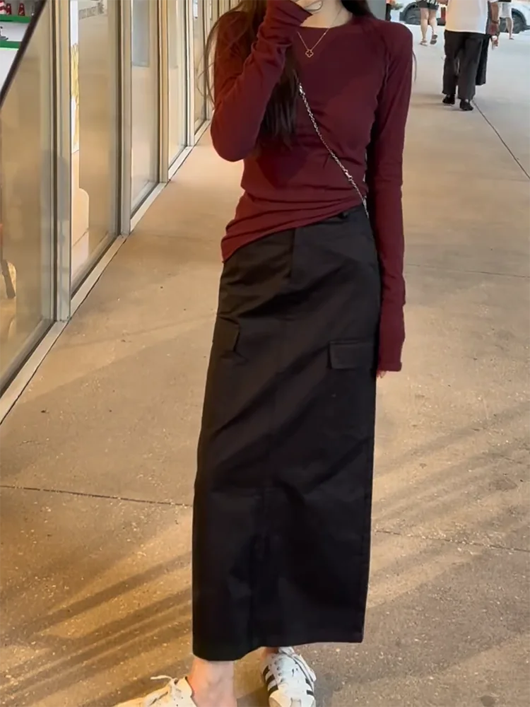 Черная юбка А-силуэта: модный дизайн, стройнящий эффект, скрывающий бедра, омолаживающий, осенняя новинка, для офиса, в корейском стиле
Черная юбка А-силуэта: модный дизайн, стройнящий эффект, скрывающий бедра, омолаживающий, осенняя новинка, для офиса, в корейском стиле