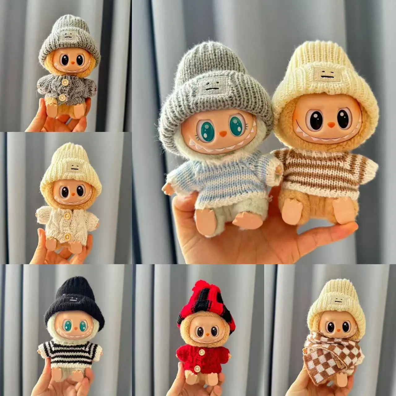 15cm/17cm Labubu I II Dolls Clothes Cute Pants Hat Sweater Shoes Scarf Sitting Party Korea Kpop Exo Plush Doll'S Accessories
15cm/17cm Labubu I II Dolls Clothes Cute Pants Hat Sweater Shoes Scarf Sitting Party Korea Kpop Exo Plush Doll'S Accessories