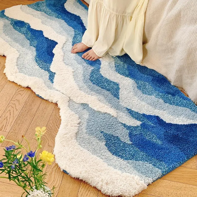 Wave Flocking Carpet Velvet Rug Machine Washable Bedroom Living Room Anti Slip Customizable Shape Italian Style
Wave Flocking Carpet Velvet Rug Machine Washable Bedroom Living Room Anti Slip Customizable Shape Italian Style