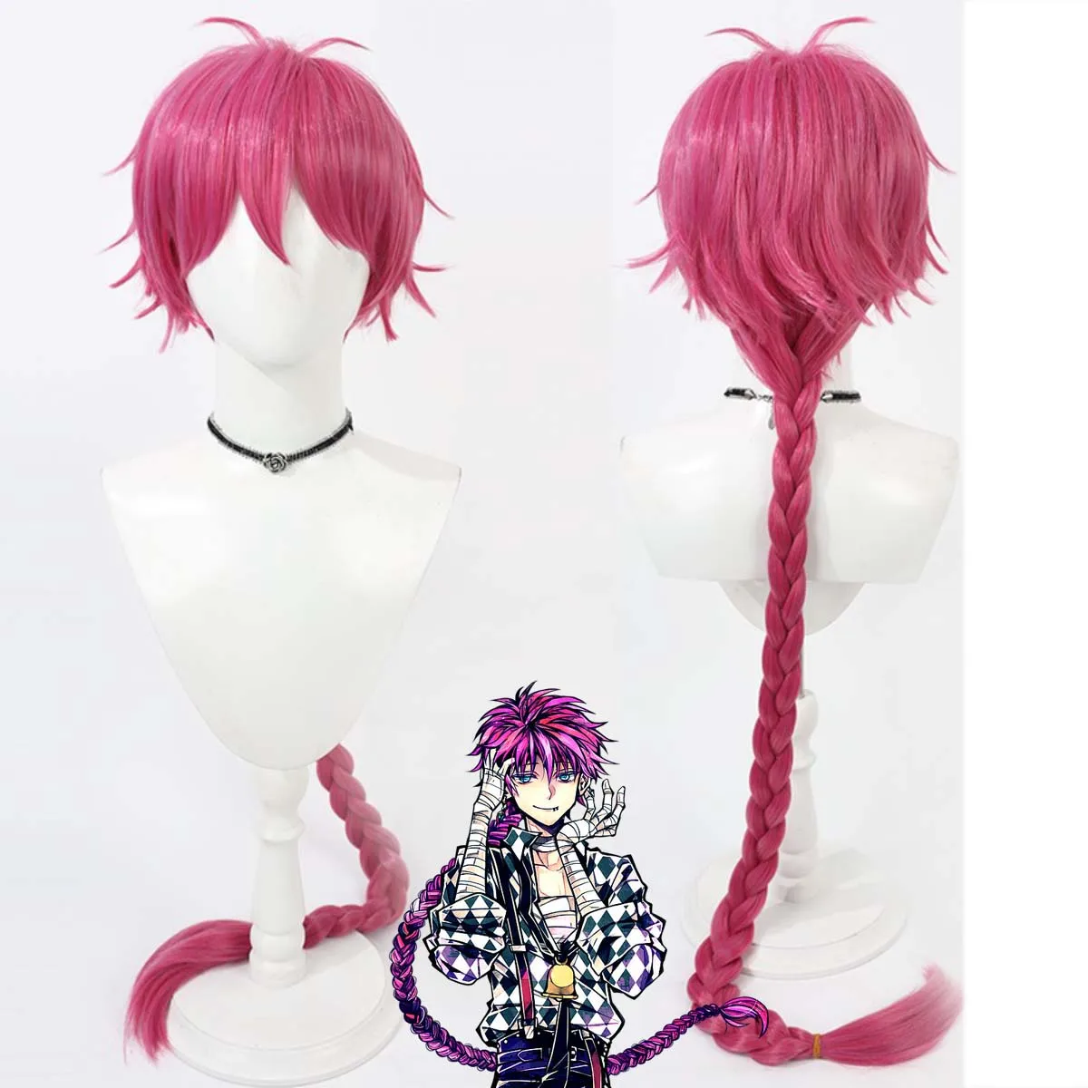 Парик для косплея Lato Bacca из игры Devil Butler с черной кошкой, длинная розовая коса, термостойкий синтетический парик
Парик для косплея Lato Bacca из игры Devil Butler с черной кошкой, длинная розовая коса, термостойкий синтетический парик