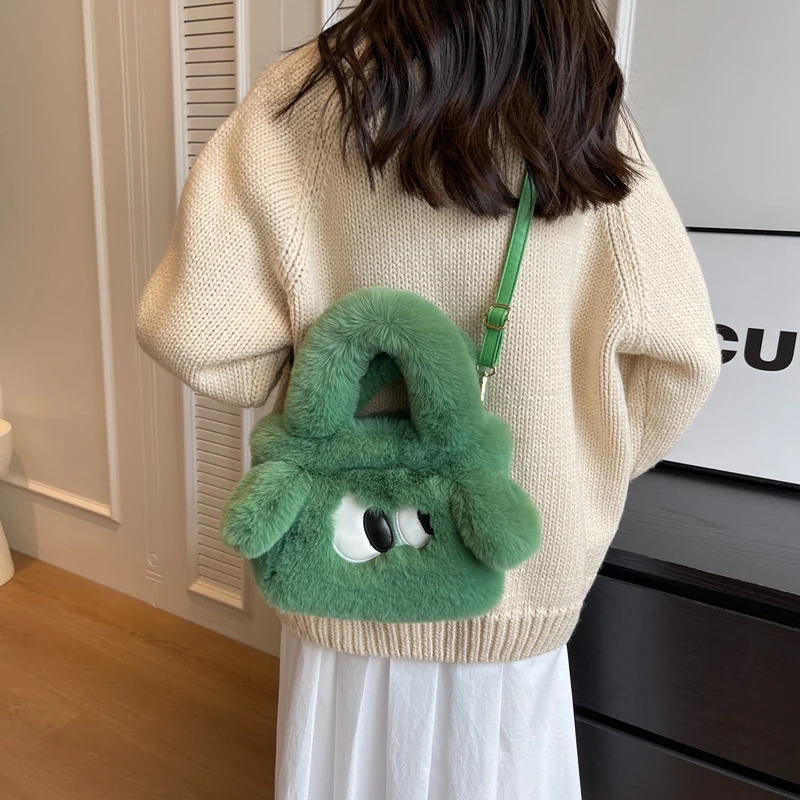 Small Plush Tote Bags For Women Winter Eyes Fluffy Messenger Bag Y2K Furry Luxury Designer Handbag Y2K Fur Shoulder Bag Cute Sac
Small Plush Tote Bags For Women Winter Eyes Fluffy Messenger Bag Y2K Furry Luxury Designer Handbag Y2K Fur Shoulder Bag Cute Sac