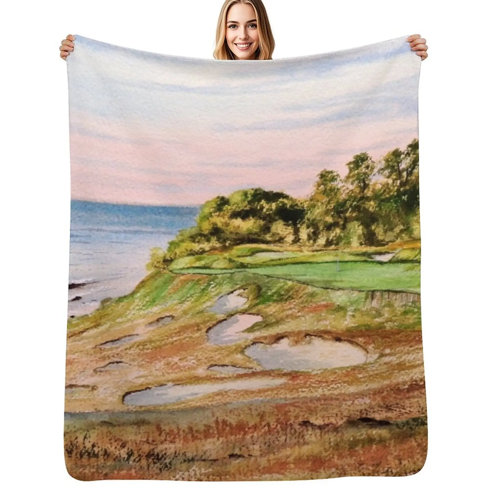 Whistling Straits Golf Course Throw Blanket Summer Cool Breathable Blanket for Sleeping
Whistling Straits Golf Course Throw Blanket Summer Cool Breathable Blanket for Sleeping