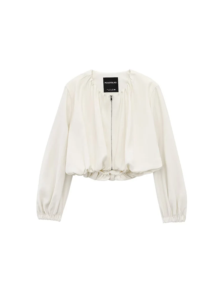 European and American style spring new women's fashion trend simple casual versatile short flower bud round neck jacket
European and American style spring new women's fashion trend simple casual versatile short flower bud round neck jacket