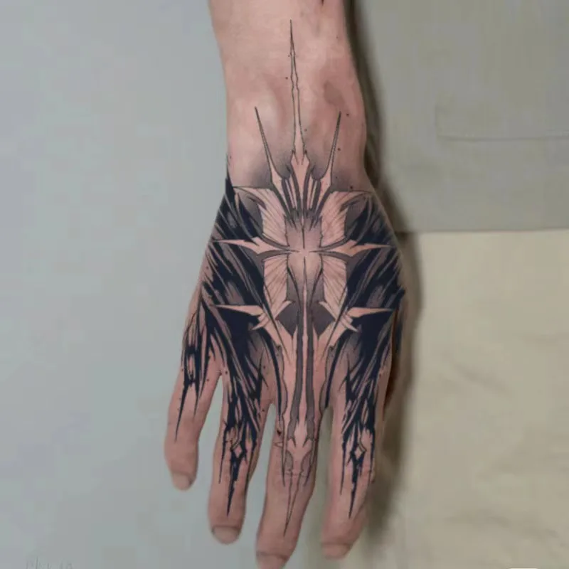 Новые временные татуировки-наклейки с травяным соком Compass: водостойкие, полуперманентные, с тотемными узорами, для рук и спины, для мужчин и женщин.
Новые временные татуировки-наклейки с травяным соком Compass: водостойкие, полуперманентные, с тотемными узорами, для рук и спины, для мужчин и женщин.