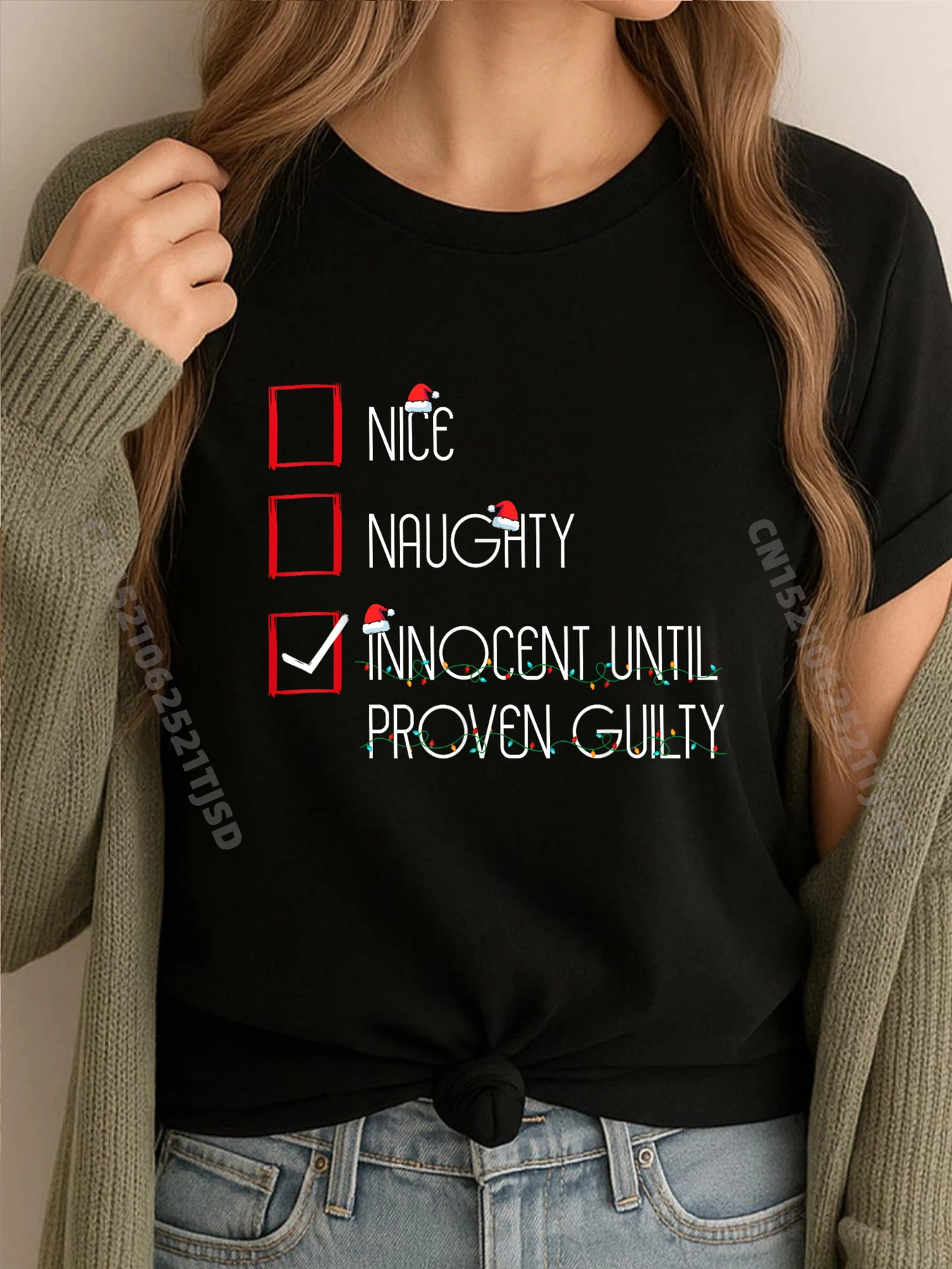 Nice Naughty Innocent до прованского рождественского списка Guilty, мужская одежда, 2025, мужская футболка высокого качества
Nice Naughty Innocent до прованского рождественского списка Guilty, мужская одежда, 2025, мужская футболка высокого качества
