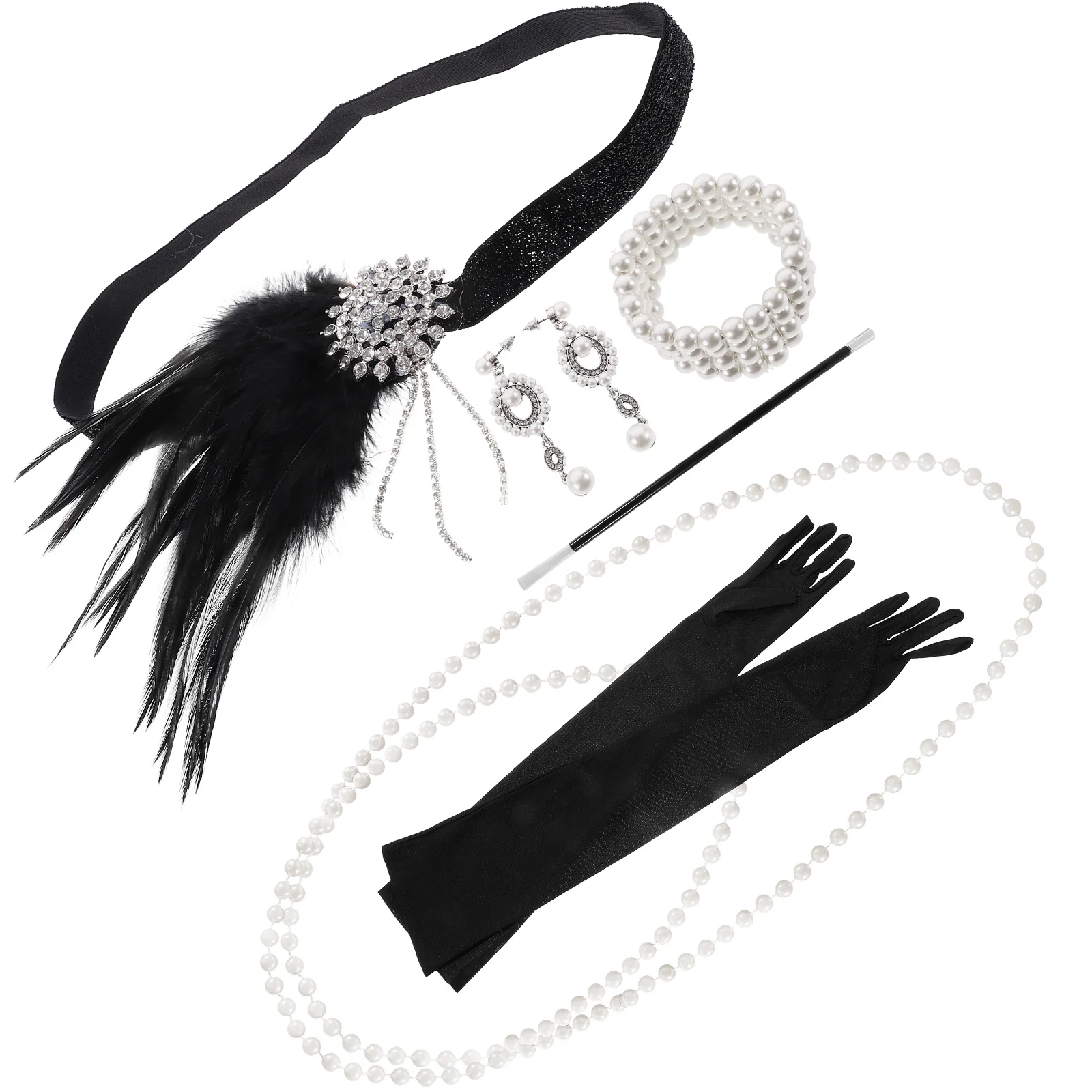 Retro Accessories Set 1920s Headband Women Gloves Banquet Tea Party Flapper Vintage Nobility Fashionable
Retro Accessories Set 1920s Headband Women Gloves Banquet Tea Party Flapper Vintage Nobility Fashionable