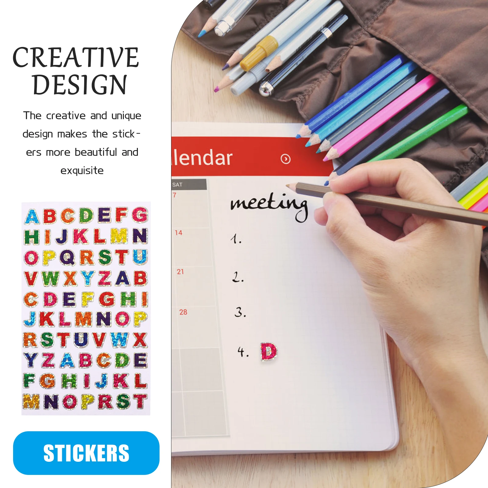 100pcs Laser Letter Stickers Colorful Self Adhesive Decorative Scrapbook DIY Alphabet Stickers Home Supplies
100pcs Laser Letter Stickers Colorful Self Adhesive Decorative Scrapbook DIY Alphabet Stickers Home Supplies