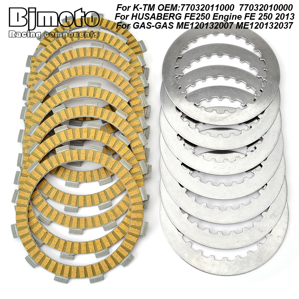 Motorcycle Clutch Friction Plates For K-TM 250 EXC-F XC-F XC-F for HUSABERG FE250 Engine FE 250 For GAS-GAS EC125 SM125
Motorcycle Clutch Friction Plates For K-TM 250 EXC-F XC-F XC-F for HUSABERG FE250 Engine FE 250 For GAS-GAS EC125 SM125