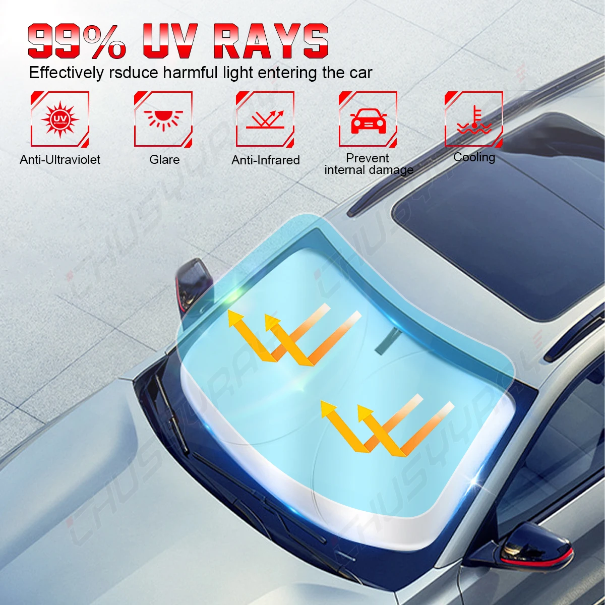 CHUSYYRAY Car Windshield Sun Shade Cover Foldable Windshield Protector FOR BMW 3 Series GT 13-17 Curtain Styling Accessories
CHUSYYRAY Car Windshield Sun Shade Cover Foldable Windshield Protector FOR BMW 3 Series GT 13-17 Curtain Styling Accessories
