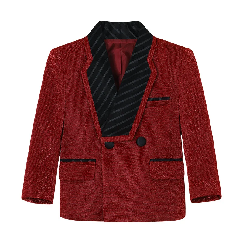 Teen Boys Blazers Coat British-style Formal Jacket for Kids School Host Piano Performance Outfits Gentleman Wedding Outerwear
Teen Boys Blazers Coat British-style Formal Jacket for Kids School Host Piano Performance Outfits Gentleman Wedding Outerwear
