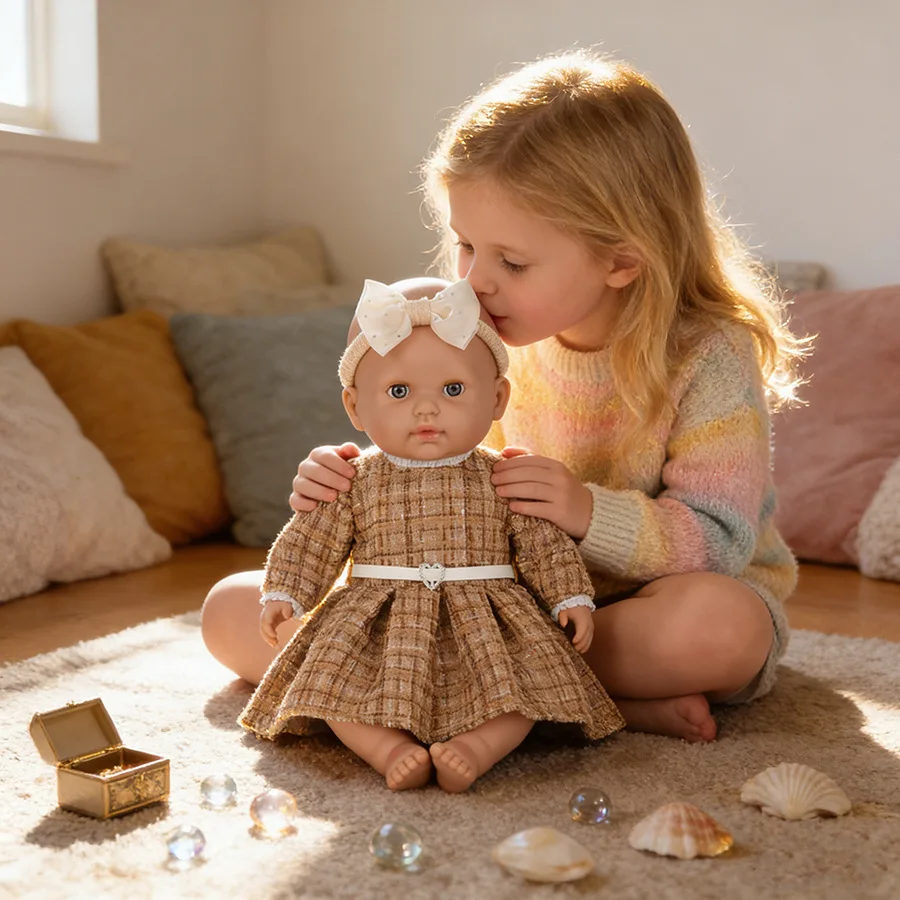 15 Inch Baby Doll Soft Vinyl Realistic Newborn Doll Washable Dress Up Toy for Kids
15 Inch Baby Doll Soft Vinyl Realistic Newborn Doll Washable Dress Up Toy for Kids
