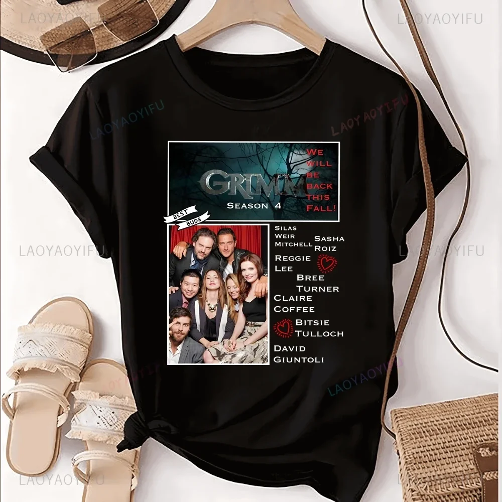 Street Wear TV GRIMM First Season Printed T-shirt Shirt Neutral Trend Harajuku Unisex Shirt Pattern Large T-shirt
Street Wear TV GRIMM First Season Printed T-shirt Shirt Neutral Trend Harajuku Unisex Shirt Pattern Large T-shirt