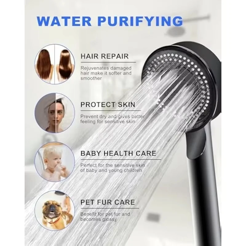 Boosting showerhead, super strong household bathroom water heater, five adjustable modes for boosting shower showerhead
Boosting showerhead, super strong household bathroom water heater, five adjustable modes for boosting shower showerhead