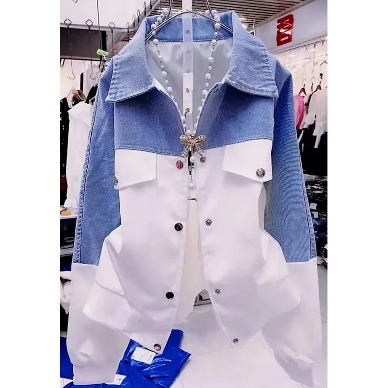 2025 весна осень новая мода сращенная джинсовая куртка женская свободная контрастная повседневная джинсовая куртка женское ковбойское пальто женские топы
2025 весна осень новая мода сращенная джинсовая куртка женская свободная контрастная повседневная джинсовая куртка женское ковбойское пальто женские топы