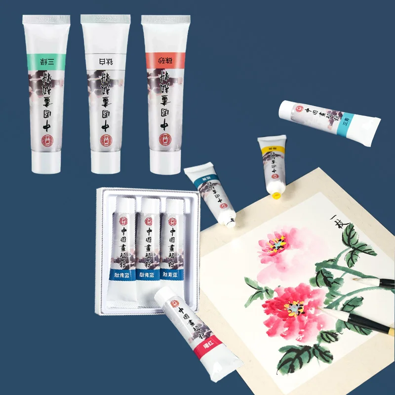3pcs 32ml Chinese Painting Pigments Bright Color Strong Coverage Artistic Creation Calligraphy Illustration Decorative Paintings
3pcs 32ml Chinese Painting Pigments Bright Color Strong Coverage Artistic Creation Calligraphy Illustration Decorative Paintings