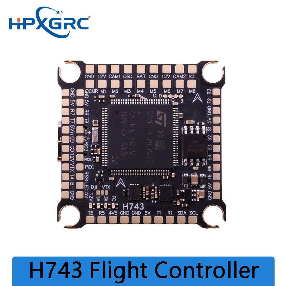 HPXGRC H743 Flight Controller Dual ICM42688P Barometer 16MB Black Box Support BetaFlight Ardupilot FC 30.5*30.5mm for FPV Fre RC
HPXGRC H743 Flight Controller Dual ICM42688P Barometer 16MB Black Box Support BetaFlight Ardupilot FC 30.5*30.5mm for FPV Fre RC