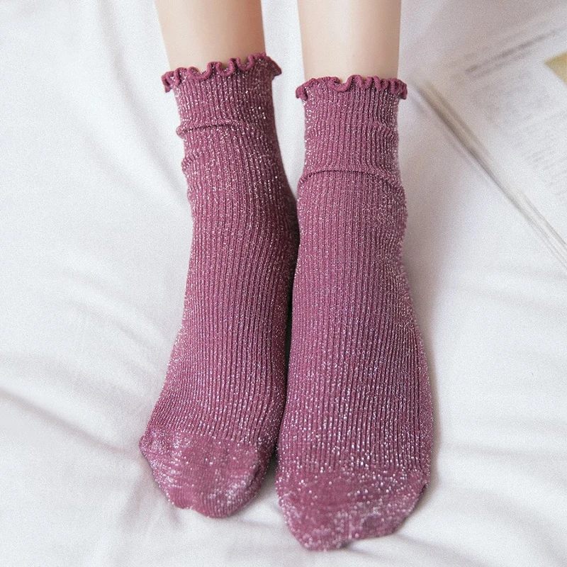 Vintage Glitter Socks Women Kawaii Summer Bright Ankle Socks Harajuku Sweet Lolita Shiny Socks Female Cotton Sparkly Stockings
Vintage Glitter Socks Women Kawaii Summer Bright Ankle Socks Harajuku Sweet Lolita Shiny Socks Female Cotton Sparkly Stockings