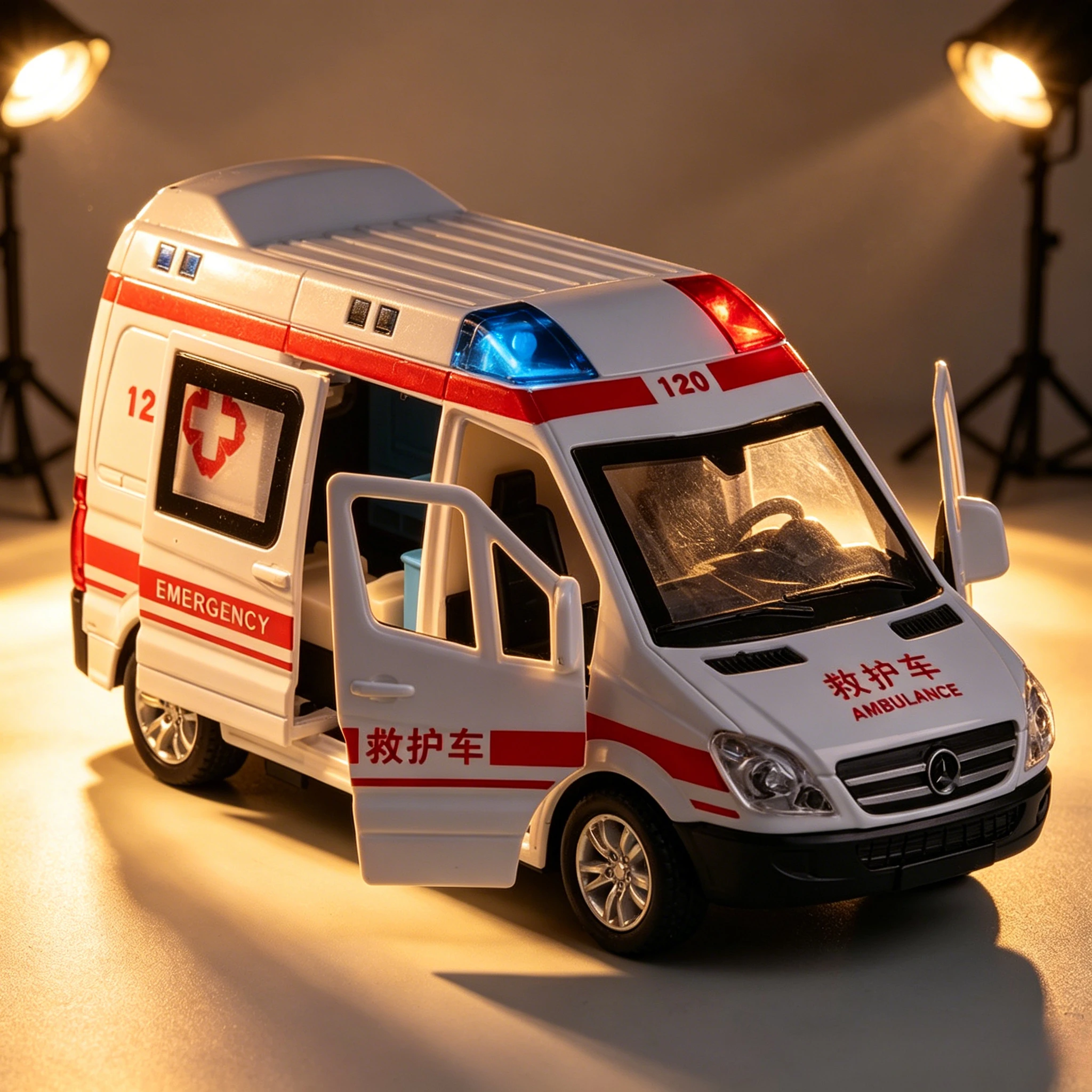 1:32 Mini Alloy Car Diecast Ambulance Model Sound And Light Vehicle Simulation Collection Gifts Toys
1:32 Mini Alloy Car Diecast Ambulance Model Sound And Light Vehicle Simulation Collection Gifts Toys