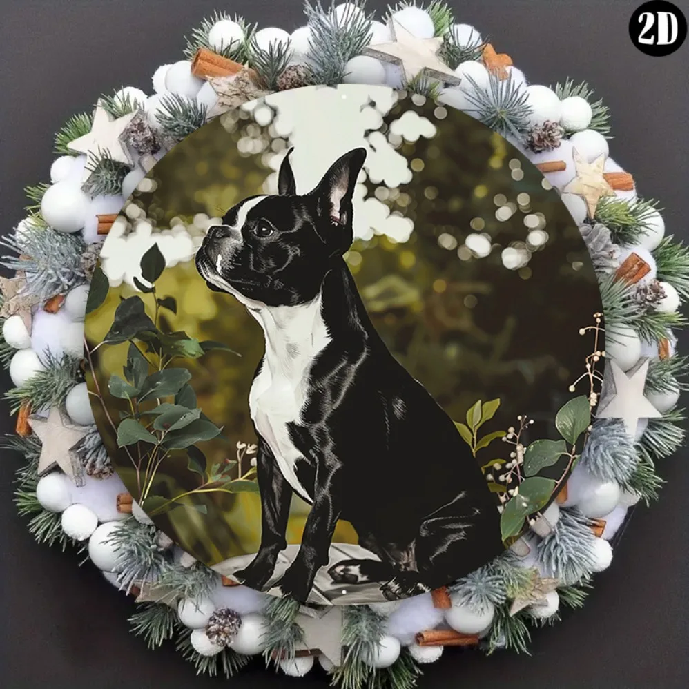 Vibrant Aluminum Metal Sign, Unique Boston Terrier Dog Themed Decoration for Dormitory, Valentines Day Gift, 8in and 11.8in, 1PC
Vibrant Aluminum Metal Sign, Unique Boston Terrier Dog Themed Decoration for Dormitory, Valentines Day Gift, 8in and 11.8in, 1PC