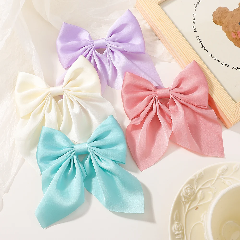 4Pcs/set Sweet Solid Bowknot Hair Clips for Women Girls Kids Bows Hairpins Handmade Barrettes Headwear Hair Accessories
4Pcs/set Sweet Solid Bowknot Hair Clips for Women Girls Kids Bows Hairpins Handmade Barrettes Headwear Hair Accessories