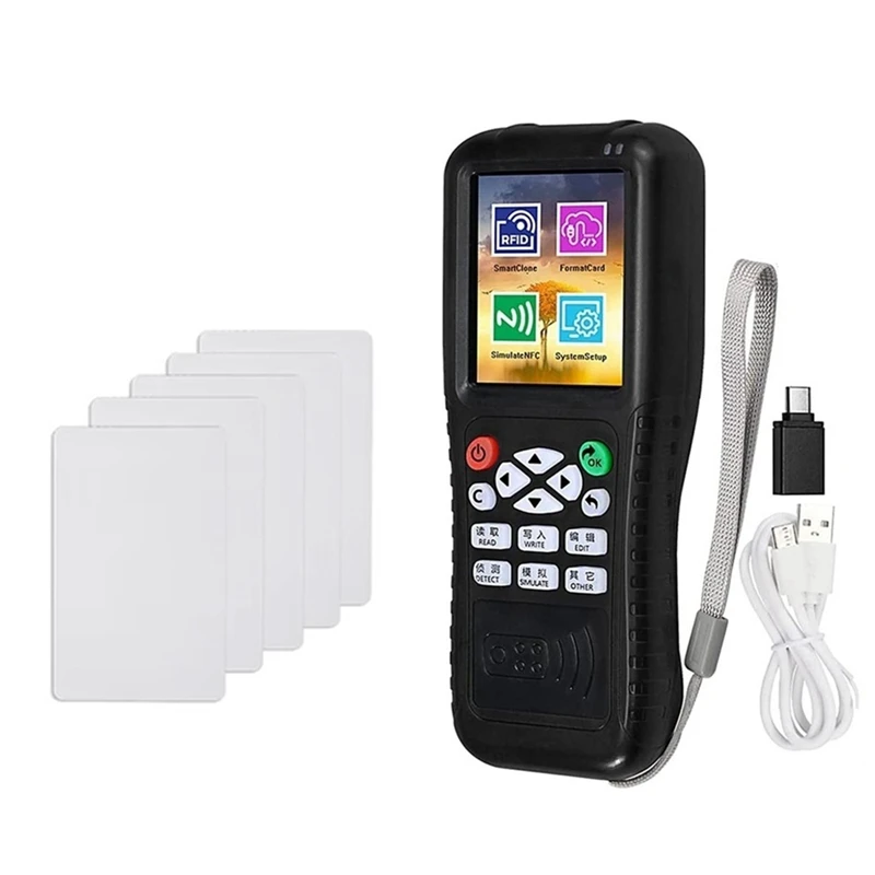Hot-X100 RFID NFC Считыватель смарт-карт Писатель + 5 X CUID-карта Дубликатор RFID ID IC Card Программатор Зашифрованный ключ Копировальный аппарат
Hot-X100 RFID NFC Считыватель смарт-карт Писатель + 5 X CUID-карта Дубликатор RFID ID IC Card Программатор Зашифрованный ключ Копировальный аппарат