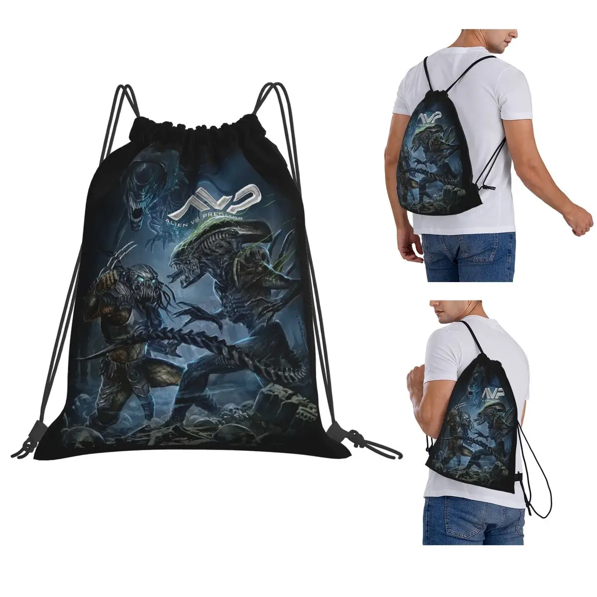 Alien Vs Predator Game Backpacks Portable Drawstring Bags Sports Bag Book Bags for Man Woman Students
Alien Vs Predator Game Backpacks Portable Drawstring Bags Sports Bag Book Bags for Man Woman Students
