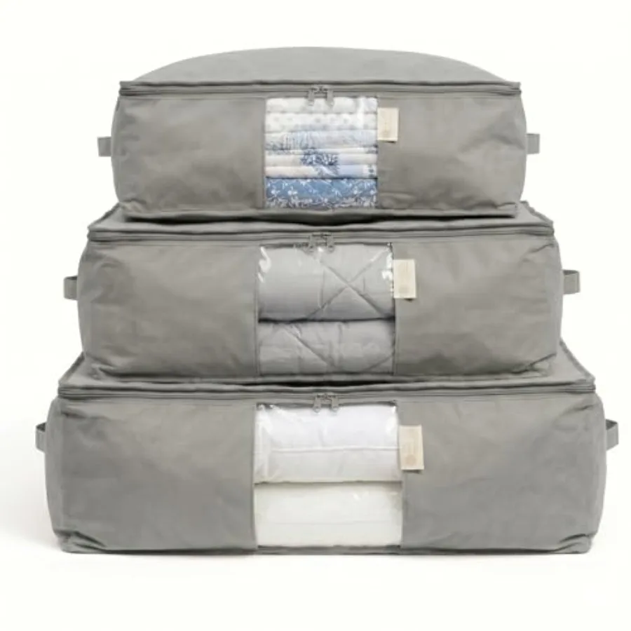 Cedar Storage Bag Organizer for Bedding Set - Protects from Moths, Moisture, Dirt and Dust - Set of 3 Storage Bags for Bed Shee
Cedar Storage Bag Organizer for Bedding Set - Protects from Moths, Moisture, Dirt and Dust - Set of 3 Storage Bags for Bed Shee