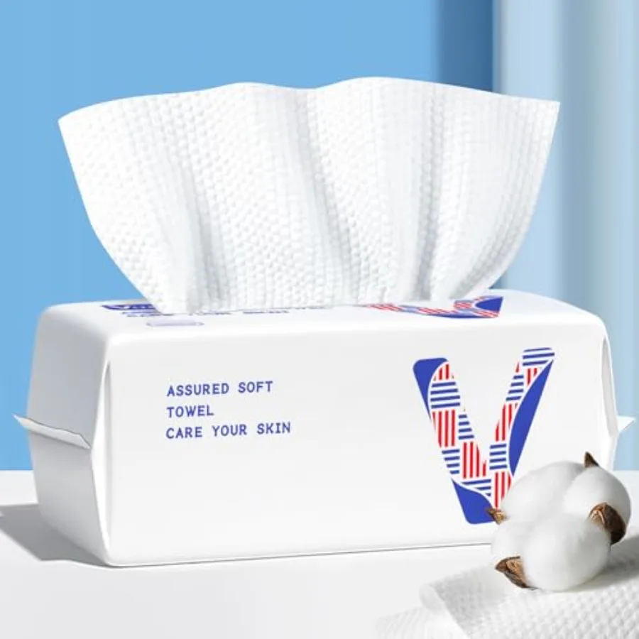 Face Towels Disposable Cotton Facial Towels, Biodegradable Soft Dry Facial Tissue, Drying Tissue for Skin Care, Makeup Remover,
Face Towels Disposable Cotton Facial Towels, Biodegradable Soft Dry Facial Tissue, Drying Tissue for Skin Care, Makeup Remover,