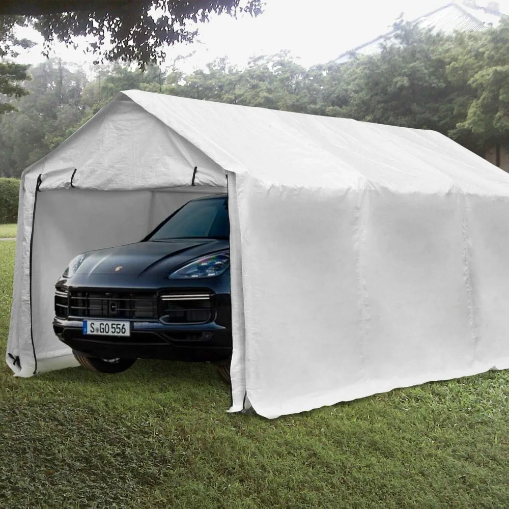 Heavy duty carport tent, durable steel frame, UV blocking fabric, enhanced privacy and storage, multifunctional carport
Heavy duty carport tent, durable steel frame, UV blocking fabric, enhanced privacy and storage, multifunctional carport