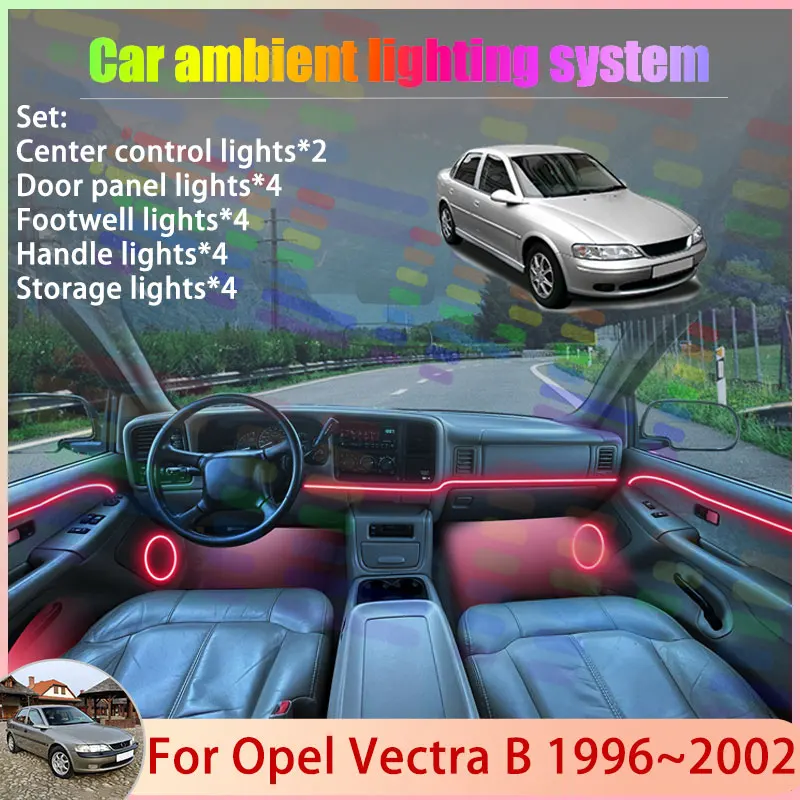 For Opel Vectra B 1996~2002 Chevrolet Holden 1997 2/24 in 1 Car Atmosphere Light Lamp RGB Shade Ensemble Streamer Atmosphere Set
For Opel Vectra B 1996~2002 Chevrolet Holden 1997 2/24 in 1 Car Atmosphere Light Lamp RGB Shade Ensemble Streamer Atmosphere Set