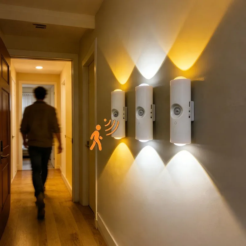 LED Magnetic Ambient Night Lights USB Rechargeable Smart Motion Sensor Wall Lights for Indoor Corridor Stairs Bedroom
LED Magnetic Ambient Night Lights USB Rechargeable Smart Motion Sensor Wall Lights for Indoor Corridor Stairs Bedroom